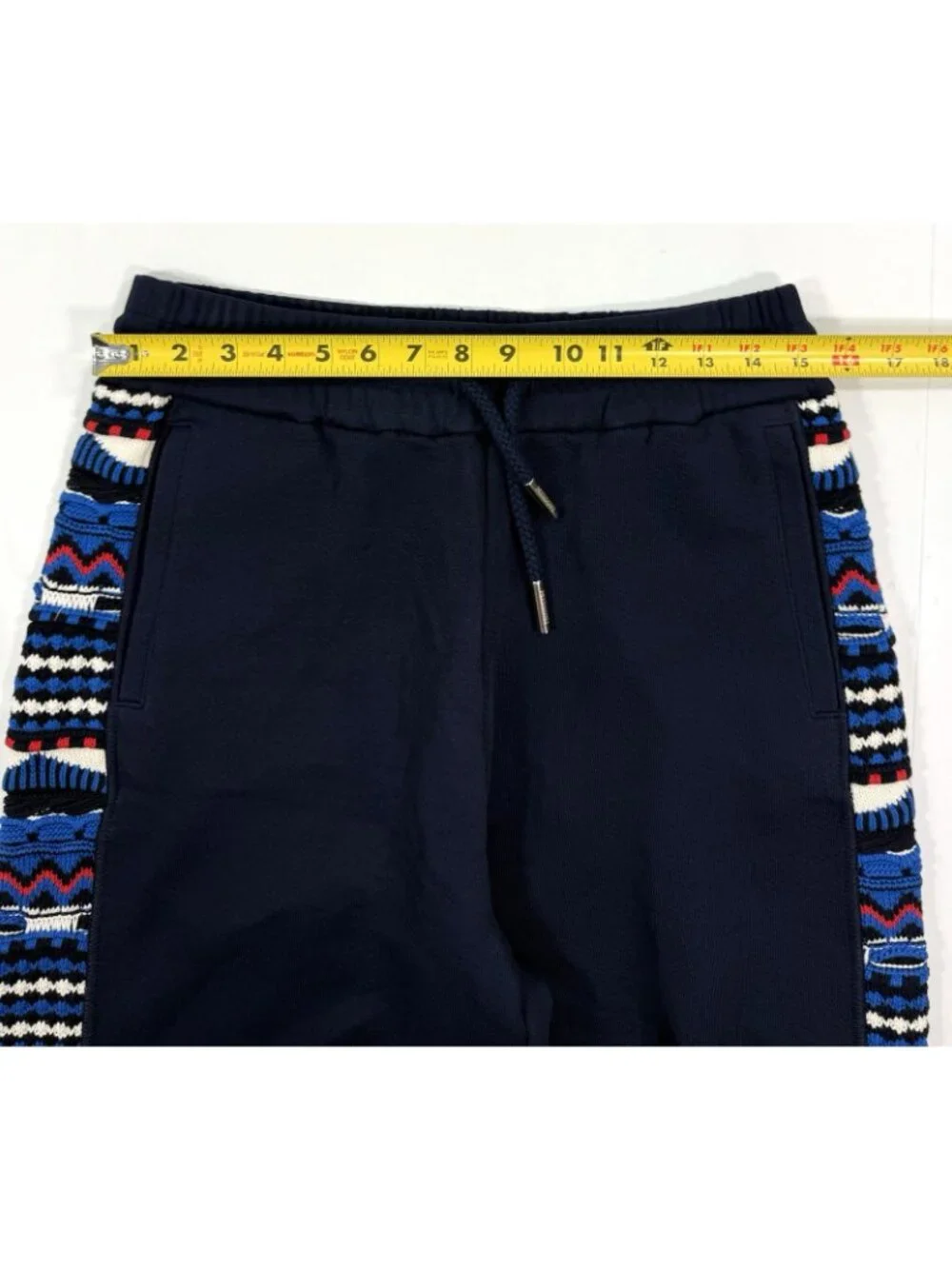 Missoni Mens Sweat Shorts Zig Zag Embroidered Knit Size Small Designer NEW